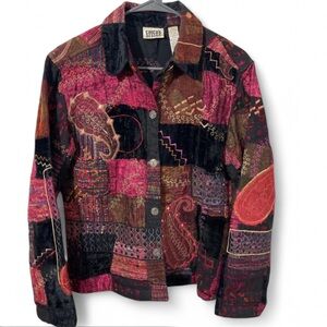 Boho Chicos Patchwork Paisley Jacket